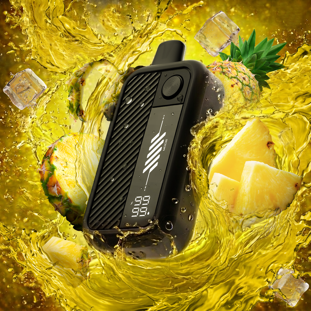 Flavour Beast Mode Max 3 60K disposable vape in Pumped Up Pineapple Iced flavour, 60,000 puffs, 20mg salt nicotine, available at Supa Vapes Canada.