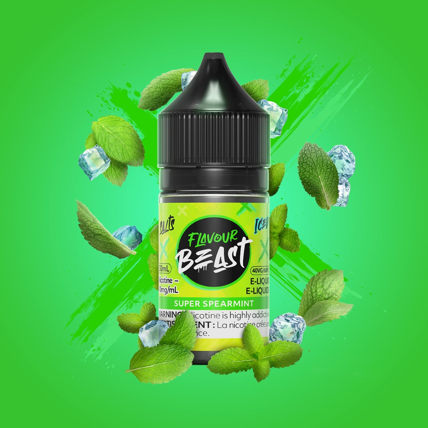 Flavour Beast E-Liquid Salt 30mL Super Spearmint - Supa Vapes