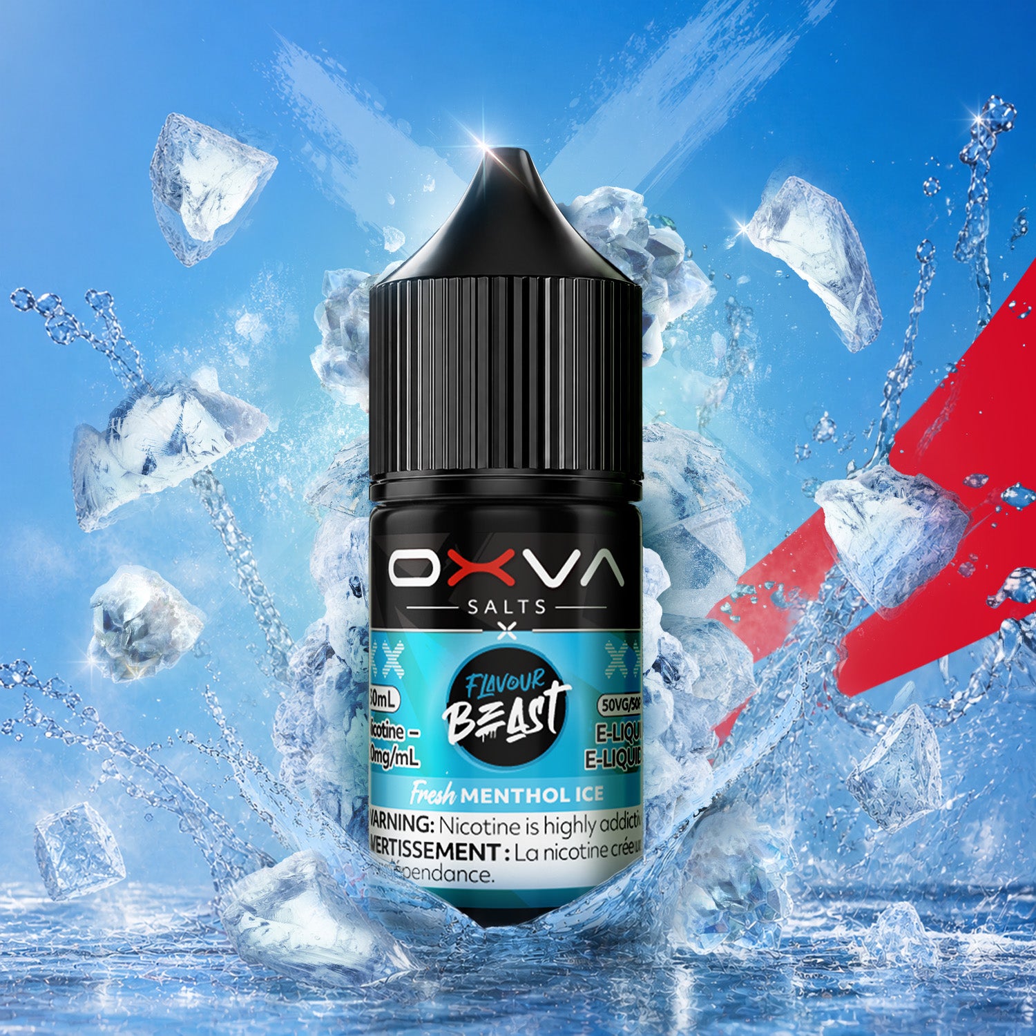 Flavour Beast x OXVA Fresh Menthol Ice Salt Nic E-Juice 30mL - Supa Vapes