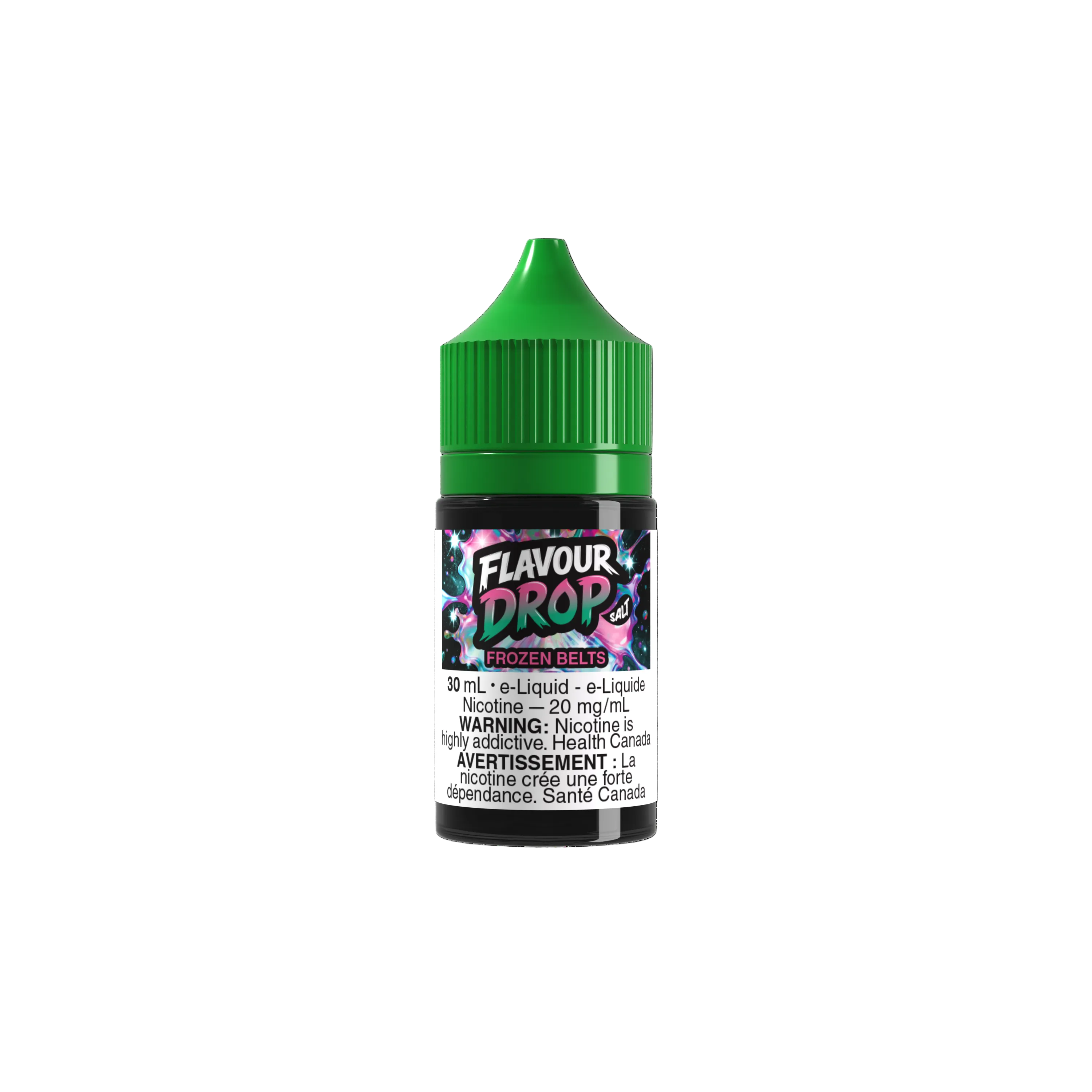 Flavour Drop Salt Frozen Belts 30mL salt nicotine e-liquid bottle