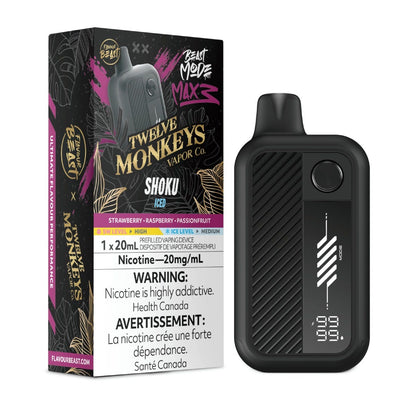 Flavour Beast x Twelve Monkeys Beast Mode Max 3 Shoku Iced Disposable Vape - Supa Vapes
