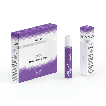 Allo Ultra 1600 Disposable Vape — Grape Ice
