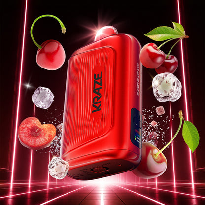 Kraze Giga 40ML Cherry Blast Ice Disposable Vape