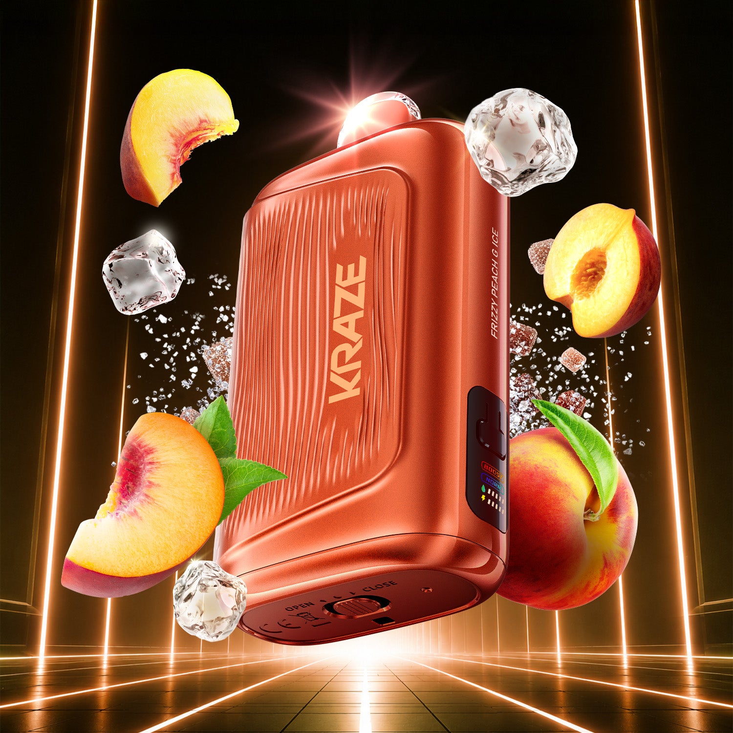 Kraze Giga 40ML Frizzy Peach Ice Disposable Vape