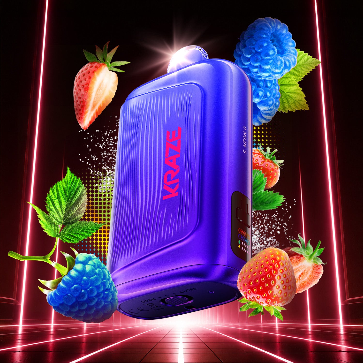 Kraze Giga 40ML Sour Neon Disposable Vape