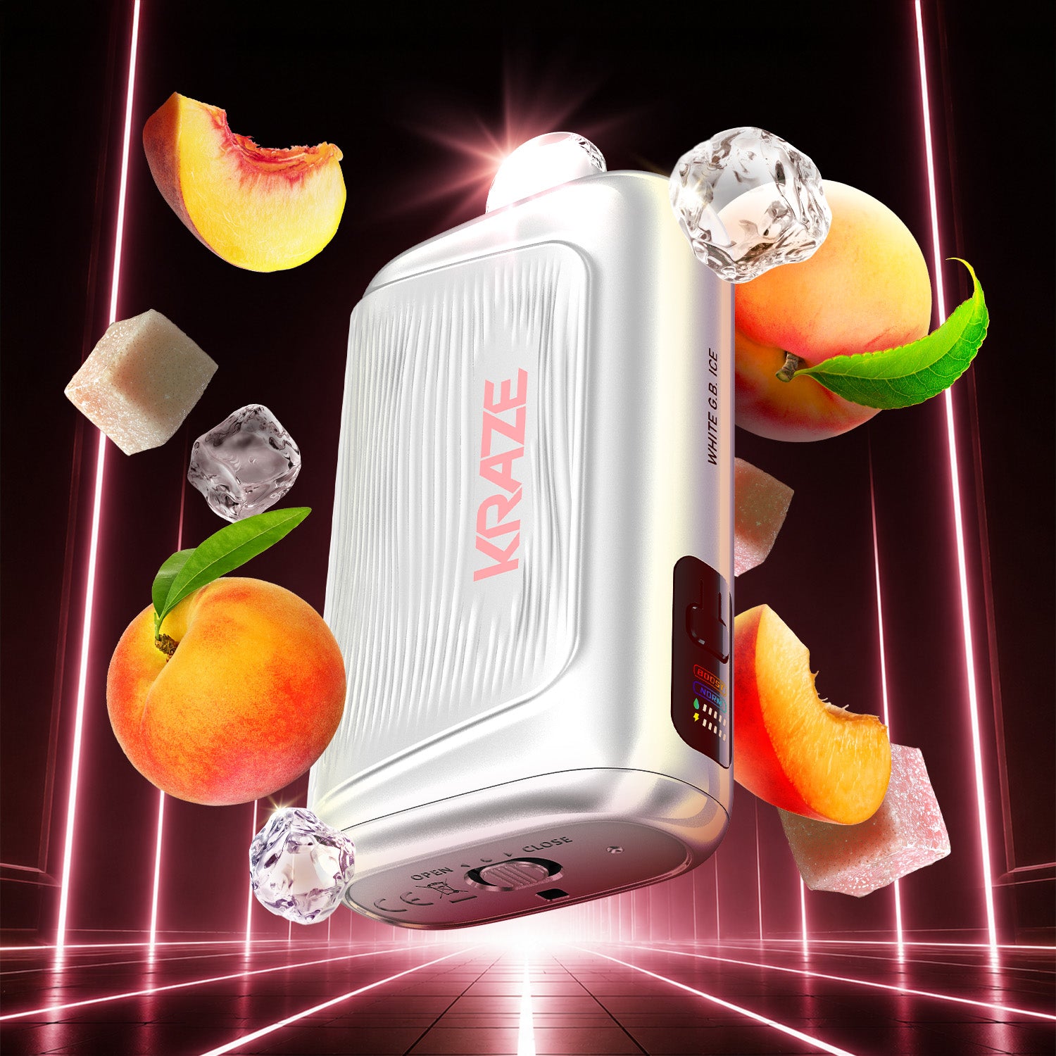 Kraze Giga 40ML White Gummy Bear Ice Disposable Vape