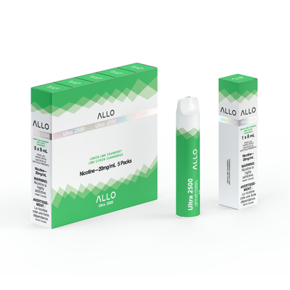 Allo Ultra 2500 Disposable Vape — Lemon Lime Cranberry