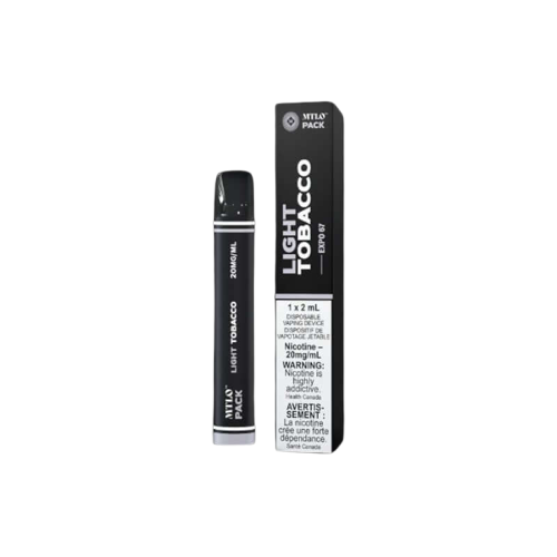 MTLO Disposable, Smooth Tobacco flavour, convenient and leak-resistant disposable vape designed for hassle-free vaping, ideal for Ontario and Quebec vape users.