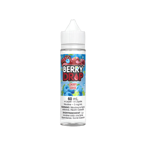 Berry Drop 60mL vape juice, Grape flavour, 0mg nicotine, rich berry blend, smooth and fruity vape, ideal for Ontario and Quebec customers.