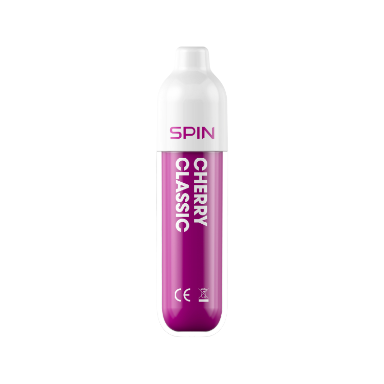 SPIN 1500 Cherry Classic disposable vape, compact 2mL mesh coil device | Supa Vapes Canada