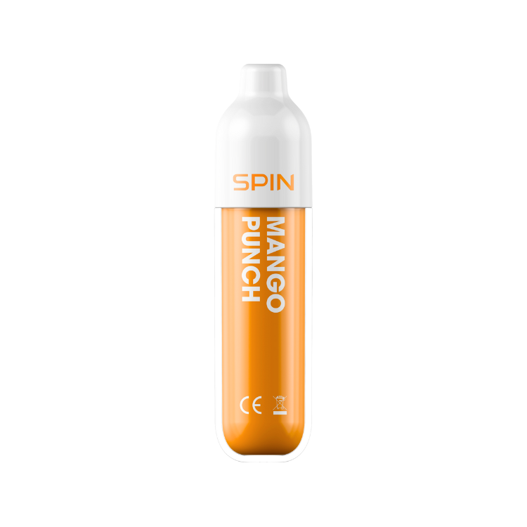 SPIN 1500 Mango Punch disposable vape, compact 2mL mesh coil device | Supa Vapes Canada