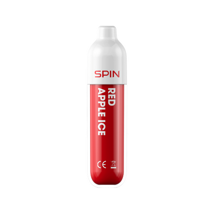 SPIN 1500 Red Apple Ice disposable vape, compact 2mL mesh coil device | Supa Vapes Canada