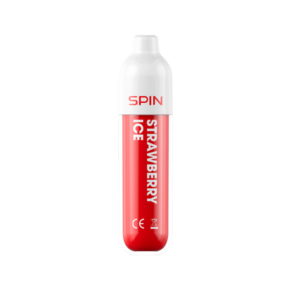 SPIN 1500 Strawberry Ice disposable vape, compact 2mL mesh coil device | Supa Vapes Canada