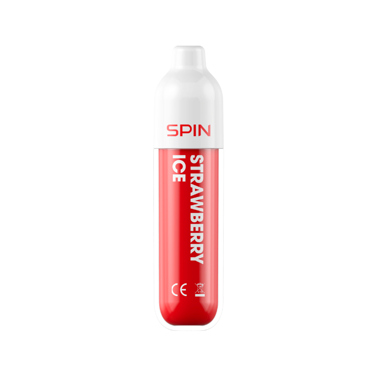 SPIN 1500 Strawberry Ice disposable vape, compact 2mL mesh coil device | Supa Vapes Canada