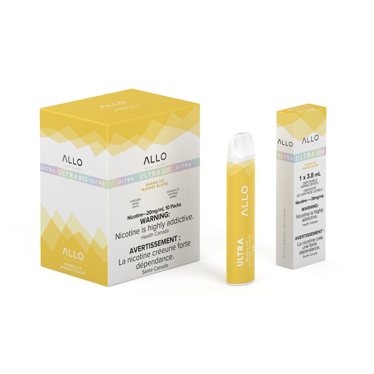 Allo Ultra 800 Disposable Vape — Mango Ice