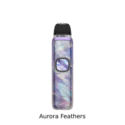 UWELL Caliburn G5 open pod kit in Aurora Feathers with IML frosted panel