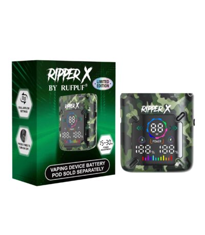 Ripper X Ultra 1000mAh vape battery in Camo Green
