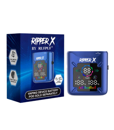 Ripper X Ultra 1000mAh vape battery in Metallic Dark Blue