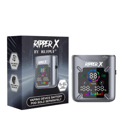 Ripper X Ultra 1000mAh vape battery in Metallic Grey