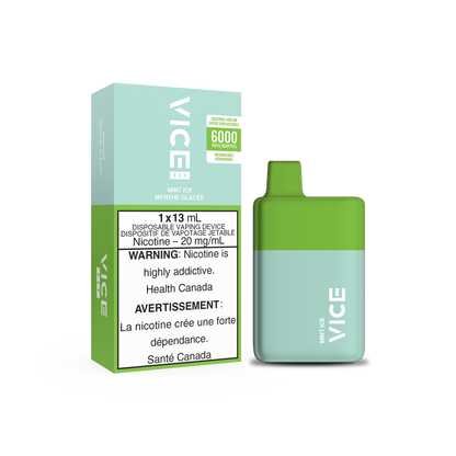 VICE Box 6000, Grape Ice flavour, smooth and classic design vape device, reliable vapor experience, ideal for Ontario and Quebec vape enthusiasts.
