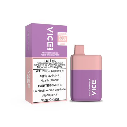VICE Box 6000, Juicy Grapefruit flavour vape, classic box-style design, smooth vaping experience, ideal for Ontario and Quebec vape enthusiasts.
