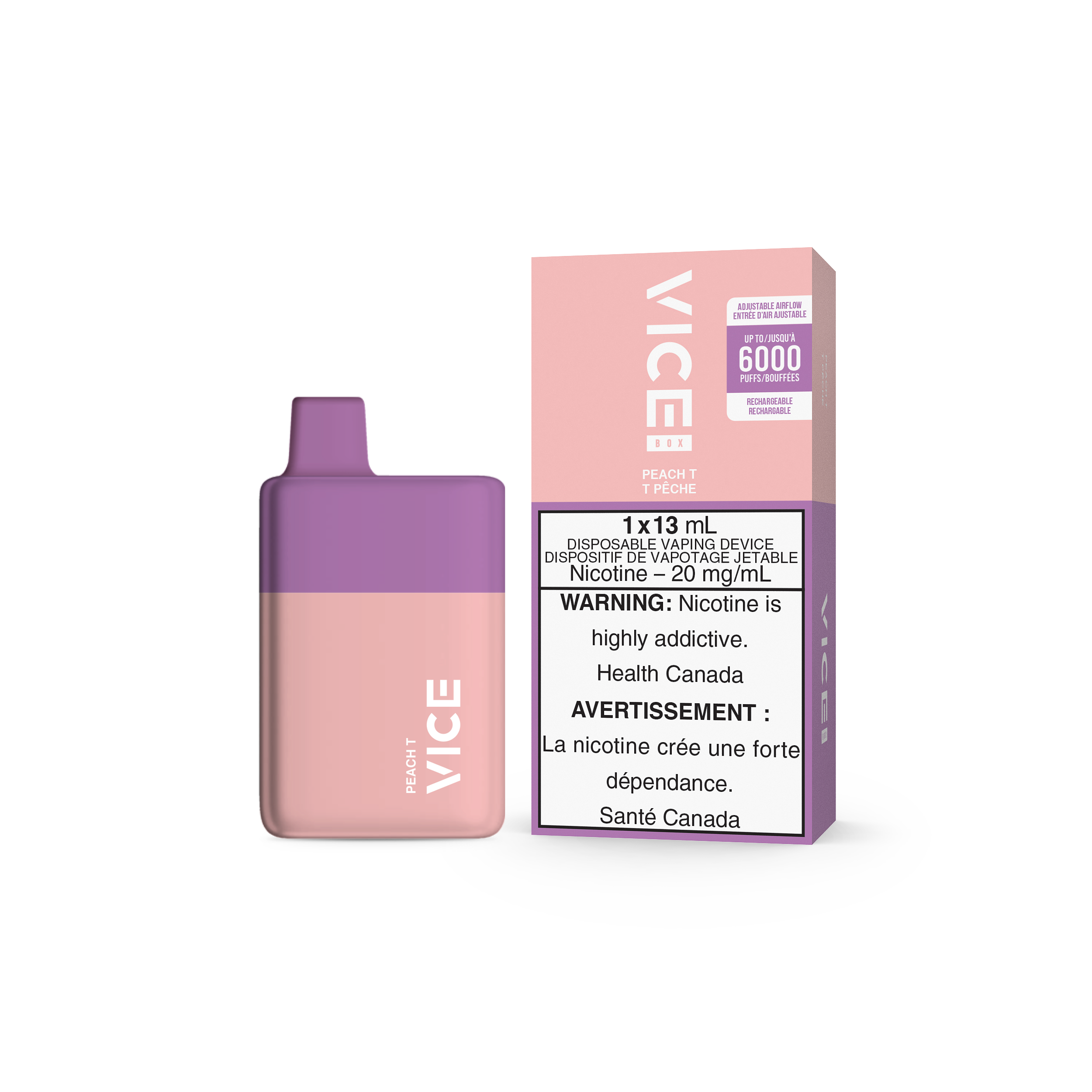 Disposable Vape Flavour: Peach T Get VICE box 6000 now at Supa Vapes, your go-to vape shop in Hawkesbury, Ottawa & Ontario. Shop premium vapes, pods, e-liquids, and accessories from trusted brands.