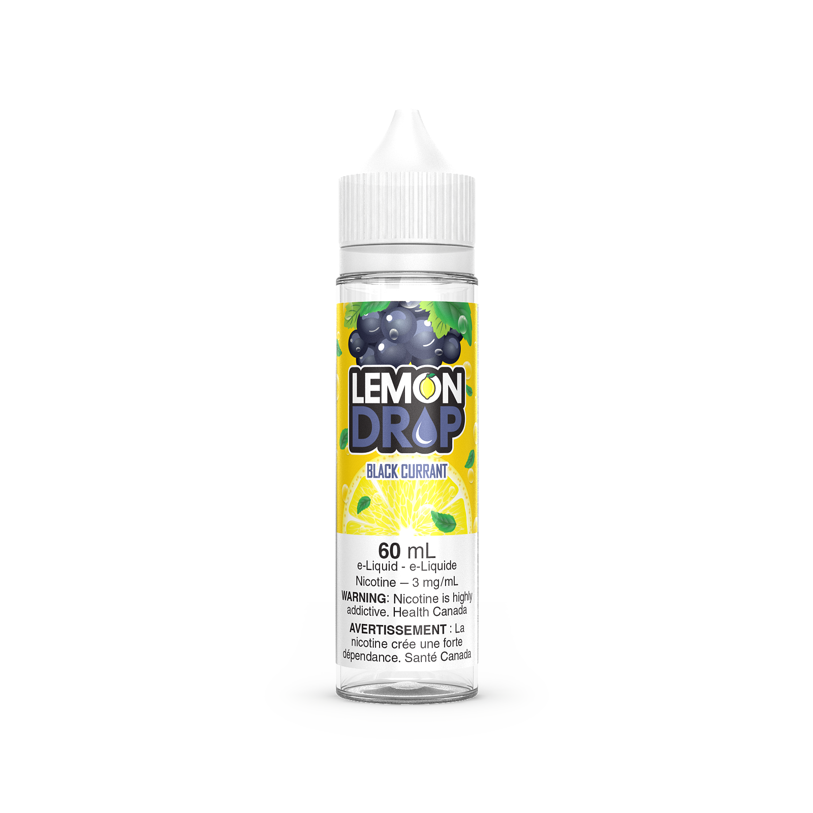 Lemon Drop vape juice, Banana flavour, 6mg nicotine, tangy lemon and sweet banana blend, fruity and refreshing vape juice, ideal for Ontario and Quebec vapers.
