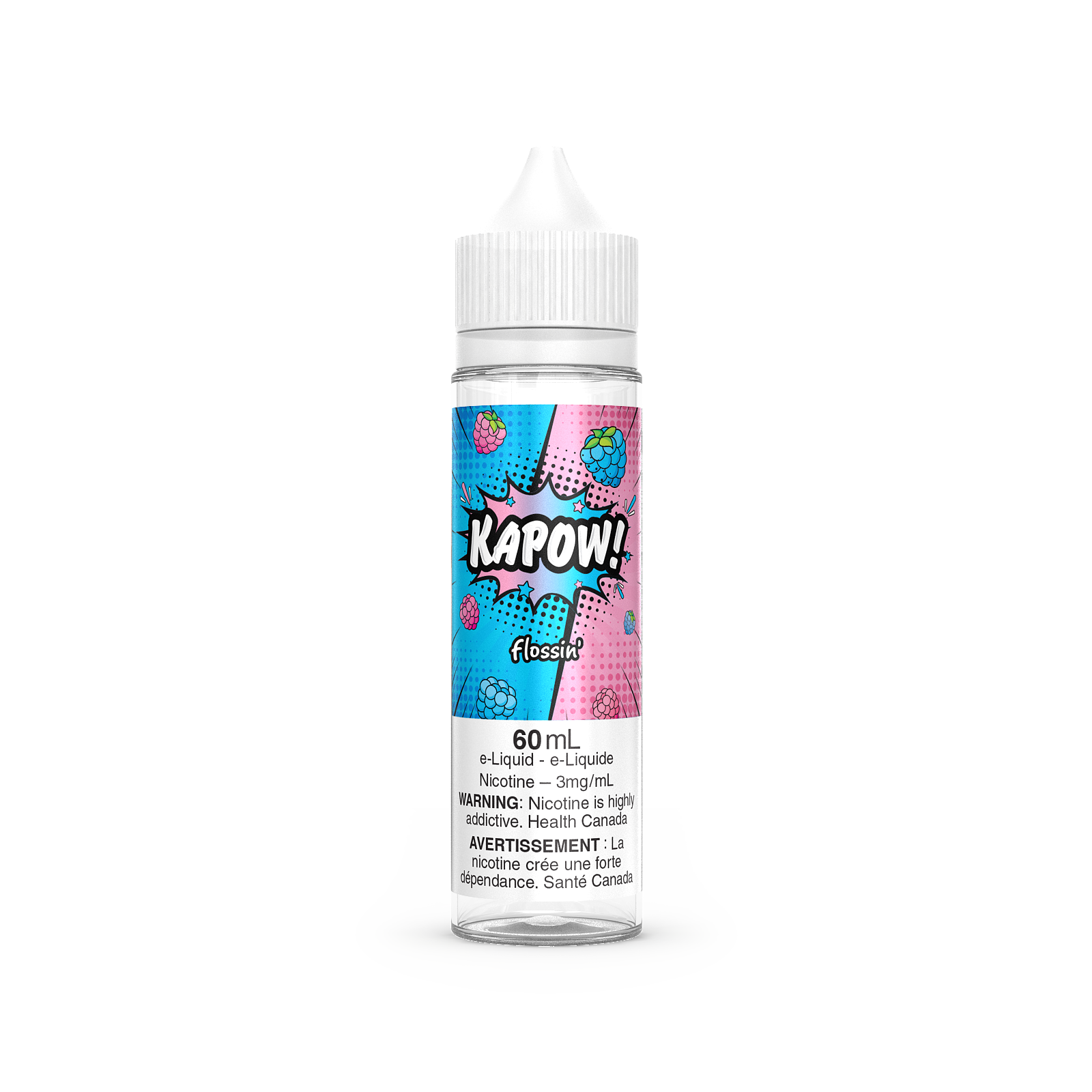 KAPOW! vape juice, Belts flavour, 6mg nicotine, sweet and flavorful vape juice, smooth and enjoyable vaping experience, perfect for Ontario and Quebec vapers.