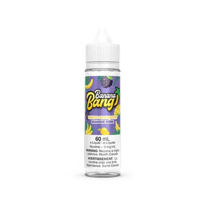 Banana Bang (60mL), Blueberry Raspberry flavour, 3mg nicotine, smooth fruity vape, designed for Ontario and Quebec customers.