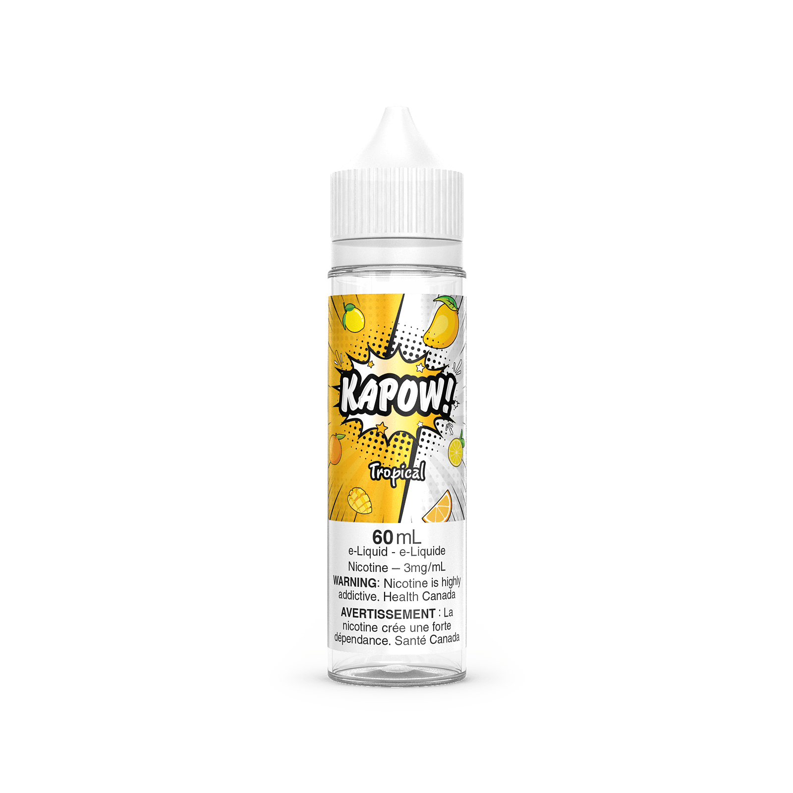 KAPOW! e-liquid, I'm Blue flavour, 6mg nicotine, sweet and vibrant candy-inspired vape juice crafted for Ontario and Quebec vapers.