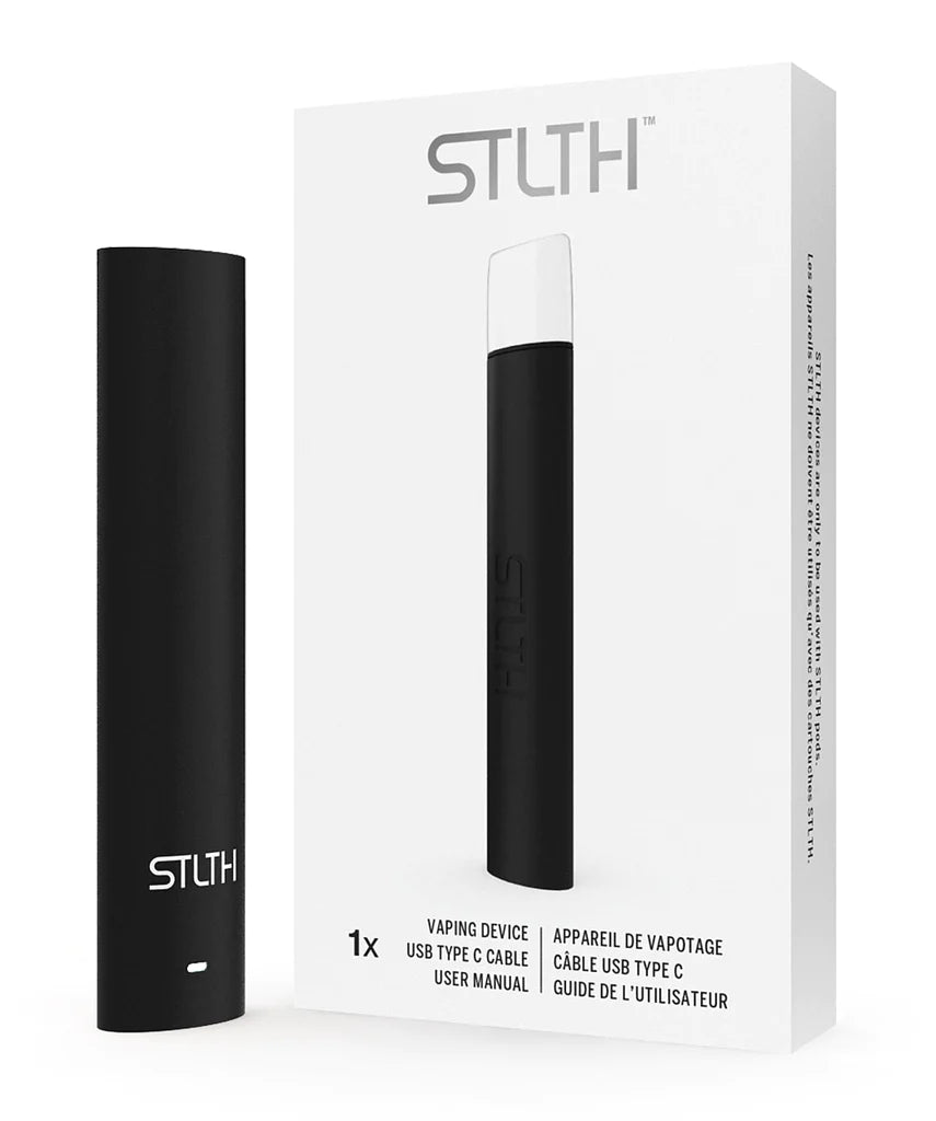 STLTH Type-C Device, Gray Rubberized anodized finish, durable Type-C charging vape device designed for convenient vaping in Ontario and Quebec.