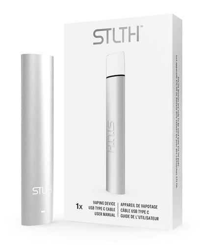 STLTH Type-C Device, Pink Rubberized anodized finish, fast Type-C charging, portable and reliable vaping device, ideal for Ontario and Quebec vape users.