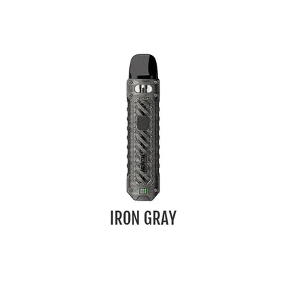 UWELL Caliburn Tenet Pod Kit Iron Gray, 750mAh battery, 16W max output, adjustable airflow, pre-installed 0.8 OHM pod for smooth vaping, sleek and durable design, perfect for Ontario and Quebec vapers.