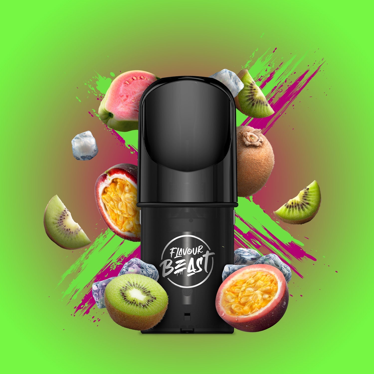 Flavour Beast Pods, Pure Tobacco flavour, rich nicotine satisfaction, compatible with STLTH and Allo devices, pre-filled vape pod ideal for Ontario and Quebec vapers.