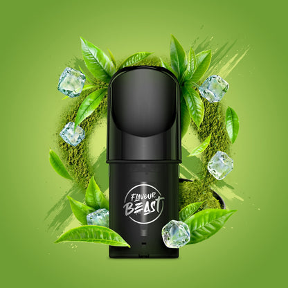 Flavour Beast Pod, Super Spearmint Iced flavour, crisp and refreshing vape, optimal nicotine satisfaction, designed for Ontario and Quebec vapers.