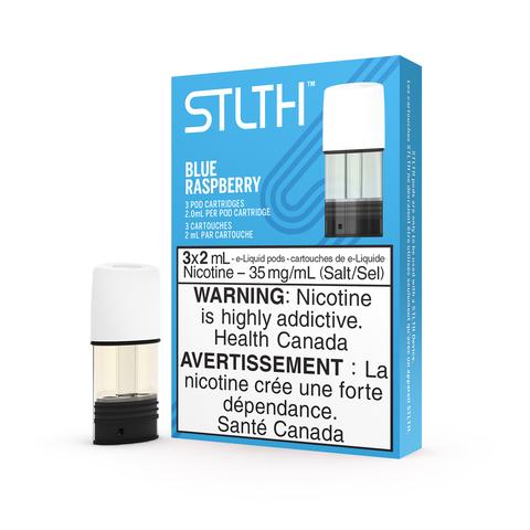 STLTH Pods (3 Pods), Berry Blast flavour, 20mg nicotine strength, pre-filled vape pods ideal for Ontario and Quebec adult smokers switching from tobacco to vaping.