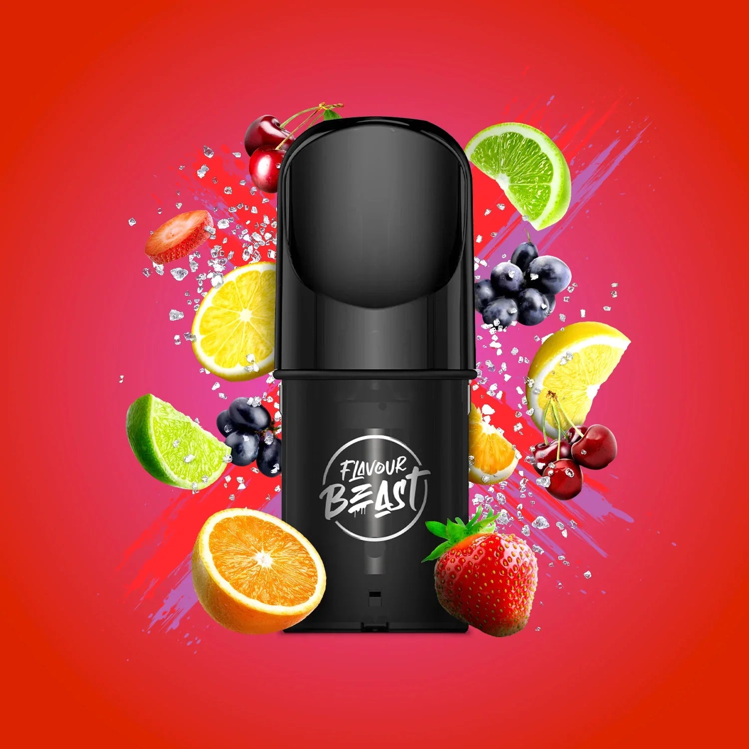 Flavour Beast Pods Extreme Mint Iced flavour pod, compatible with STLTH and Allo devices, offering a cool and refreshing vape experience with premium nicotine satisfaction.