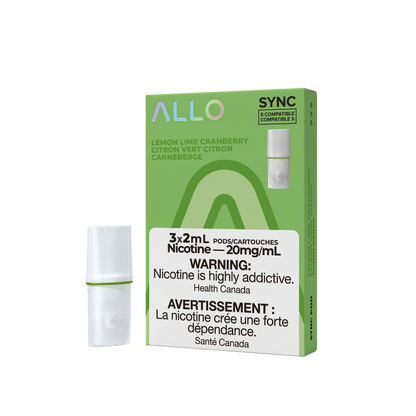 Allo Sync Pods Strawberry Kiwi - high-quality vape pods with smooth draw and bold flavour, available in Hawkesbury, Ottawa, and across Ontario.