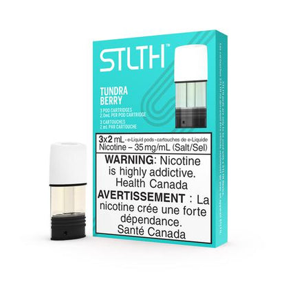 STLTH Pods (3 Pods), Frost Mint flavour, Bold 50 nicotine strength, smooth satisfaction and easy use in STLTH rechargeable devices, ideal for vapers in Ontario and Quebec.