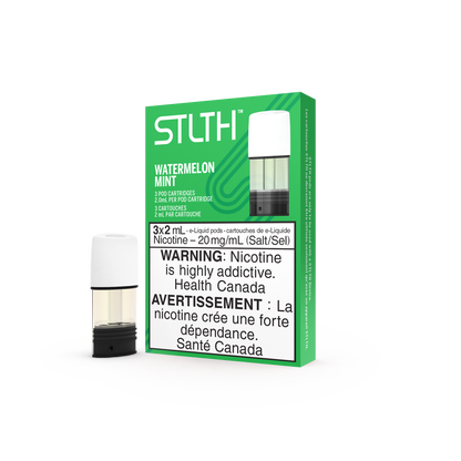 STLTH Pods (3 Pods), Grape Ice flavour with 20mg nicotine strength, smooth vaping experience, compatible with STLTH rechargeable devices, ideal for Ontario and Quebec vapers.