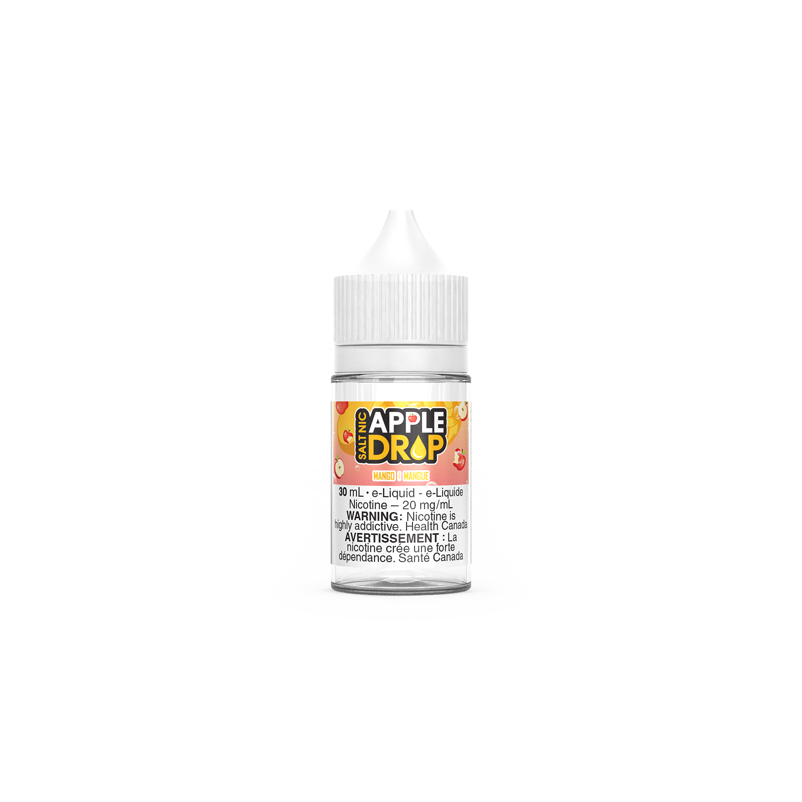 Apple Drop Salt 30mL, Grape flavour, 12mg nicotine strength, smooth crisp apple vape, ideal for Ontario and Quebec vapers.