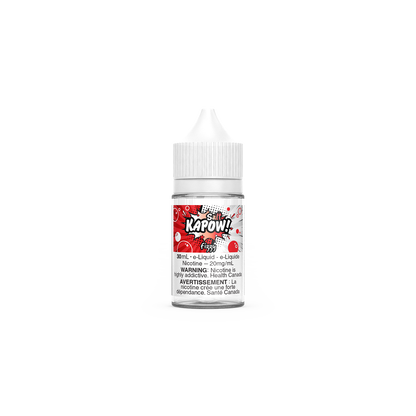 KAPOW! Salt Nic, Belts flavour, 20mg salt nicotine, smooth and sweet vaping experience, designed for Ontario and Quebec customers.